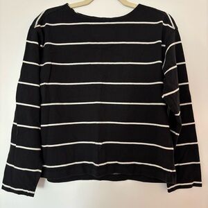 Everlane The Mariner Tee in Black/Canvas